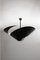 Large Black Snail Ceiling Lamp by Serge Mouille 3