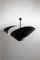 Large Black Snail Ceiling Lamp by Serge Mouille, Image 3