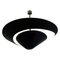 Large Black Snail Ceiling Lamp by Serge Mouille 1