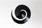 Lámpara de techo Snail grande en negro de Serge Mouille, Imagen 4