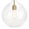 Rosdala Brass & Clear Glass Ceiling Lamp by Sabina Grubbeson for Konsthantverk, Image 2
