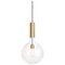 Rosdala Brass & Clear Glass Ceiling Lamp by Sabina Grubbeson for Konsthantverk 1