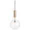 Rosdala Brass & Clear Glass Ceiling Lamp by Sabina Grubbeson for Konsthantverk, Image 1