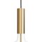 Rosdala Brass & Clear Glass Ceiling Lamp by Sabina Grubbeson for Konsthantverk 3
