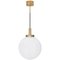 Klyfta Large Raw Brass Ceiling Lamp by Johan Carpner for Konsthantverk, Image 1