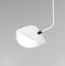 White Curved Bibliothèque Ceiling Lamp by Serge Mouille 3