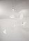 Lámpara de techo Spider de cinco brazos curvos en blanco de Serge Mouille, Imagen 2