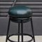 Grasso Green Leather & Black Lacquered Metal Stool by Stephen Burks, Image 6