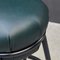 Grasso Green Leather & Black Lacquered Metal Stool by Stephen Burks 8