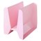 Adler Pink Metal Sculptural Magazine Rack by Adolfo Abejon, Image 1