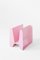 Adler Pink Metal Sculptural Magazine Rack by Adolfo Abejon 9