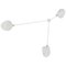White 3 Fixed Arms Spider Ceiling Lamp Re-Edition by Serge Mouille 1