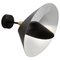 Lámpara de pared Saturn en negro de Serge Mouille, Imagen 1