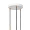 Stav 3 White Brass Celing Lamp by Johan Carpner for Konsthantverk 3