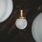 Mittelgroße Klyfta Deckenlampe aus rohem Messing von Johan Carpner für Konsthantverk 4