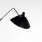 Lámpara de pie giratoria de 3 brazos en negro de Serge Mouille, Imagen 7