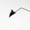 Lámpara de pie giratoria de 3 brazos en negro de Serge Mouille, Imagen 8