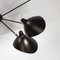 Black 7 Fixed Arms Spider Wall Ceiling Lamp by Serge Mouille, Image 6