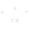 Lámpara de techo Spider de 7 brazos fijos en blanco de Serge Mouille, Imagen 1