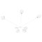 White 7 Fixed Arms Spider Wall Ceiling Lamp by Serge Mouille 1