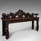 Antique Scottish Gothic Bench in Oak, 1850s 2