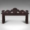 Antique Scottish Gothic Bench in Oak, 1850s 6