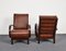 Art Deco Leather Armchairs by Jindrich Halabala for UP Závody, Set of 2 10