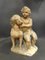Französisches Terrakotta Kind mit Hund, 1700er 1