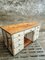 Vintage Workbench or Worktable in Cream Color 6