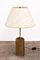 Hollywood Regency Brass Table Lamp with Shade, 1970s 8