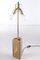 Hollywood Regency Brass Table Lamp with Shade, 1970s, Image 14