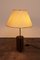 Hollywood Regency Brass Table Lamp with Shade, 1970s, Image 4