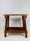 Vintage English Wooden Weaving Stool or Bench from Harris Looms 1