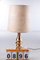 Ceramic & Gold Table Lamp with Original Shade, 1970s 10