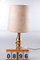Ceramic & Gold Table Lamp with Original Shade, 1970s, Image 10