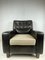 Chaise Vintage en Cuir Marron Foncé 1