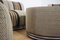 Modular Striped Armchairs with Tables, 1970s, Set of 7, Image 17