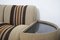 Modular Striped Armchairs with Tables, 1970s, Set of 7 18