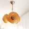 Mid-Century Modern Orange Glass and Chromed Metal Pendant Lamp, 1950s 2