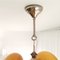 Mid-Century Modern Orange Glass and Chromed Metal Pendant Lamp, 1950s, Image 14