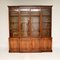 Antique Georgian Style Breakfront Bookcase, Image 1