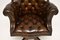 Antique Victorian Style Leather Swivel Desk Chair 5