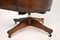 Antique Victorian Style Leather Swivel Desk Chair, Image 12
