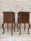 Louis XV Style Walnut Nightstands with Marble Top, 1930s, Set of 2 11