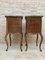 Louis XV Style Walnut Nightstands with Marble Top, 1930s, Set of 2, Image 12