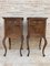 Louis XV Style Walnut Nightstands with Marble Top, 1930s, Set of 2 8