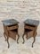 Louis XV Style Walnut Nightstands with Marble Top, 1930s, Set of 2 6