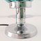 Small Mid-Century Modern Green Bubble Glass and Chromed Metal Table Lamp 9