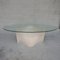 Mid-Century Italian Flowing Travertine and Glass Dining Table 8