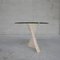 Mid-Century Italian Flowing Travertine and Glass Dining Table 12